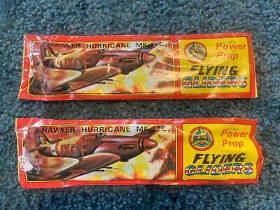 Vintage - Power Prop Flying Glider - Hawker Hurricane MK .11C - Pair 2 - Sealed