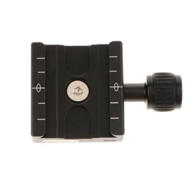 MARKENLOS Adaptador de placa de sujeción de cambio rápido QR-50 para cabezal de trípode Arca Swiss Manfrotto