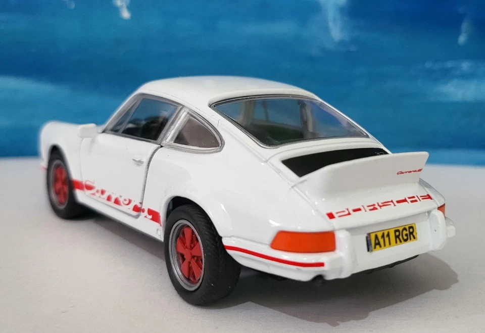 Welly 1:32 Porsche 911 Carrera RS 2.7 Diecast Model Custom Name Plate - Vintage - Image 3 of 4
