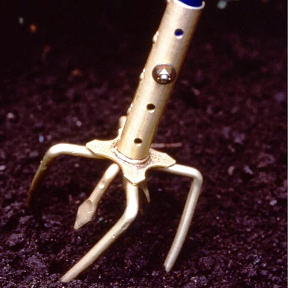 Artiglio da Giardino Acciaio a 6 Denti Manico Ergonomico Giardinaggio Fai da Te - Immagine 3 di 4