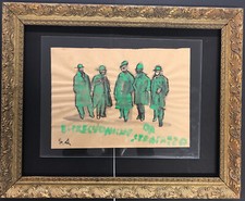  Disegno a  matita e pastello acquerellato- 25x35    - NC816