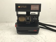 Vintage Polaroid Sun 660 Autofocus Instant Land Camera W/ Strap Untested AS IS