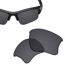 Polarized Replacement Lenses for-OAKLEY Flak Jacket XLJ Sunglasses Solid Black