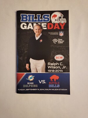 2014 September 14, Bills GameDay Digest, Ralph C. Wilson Jr., (CP67)