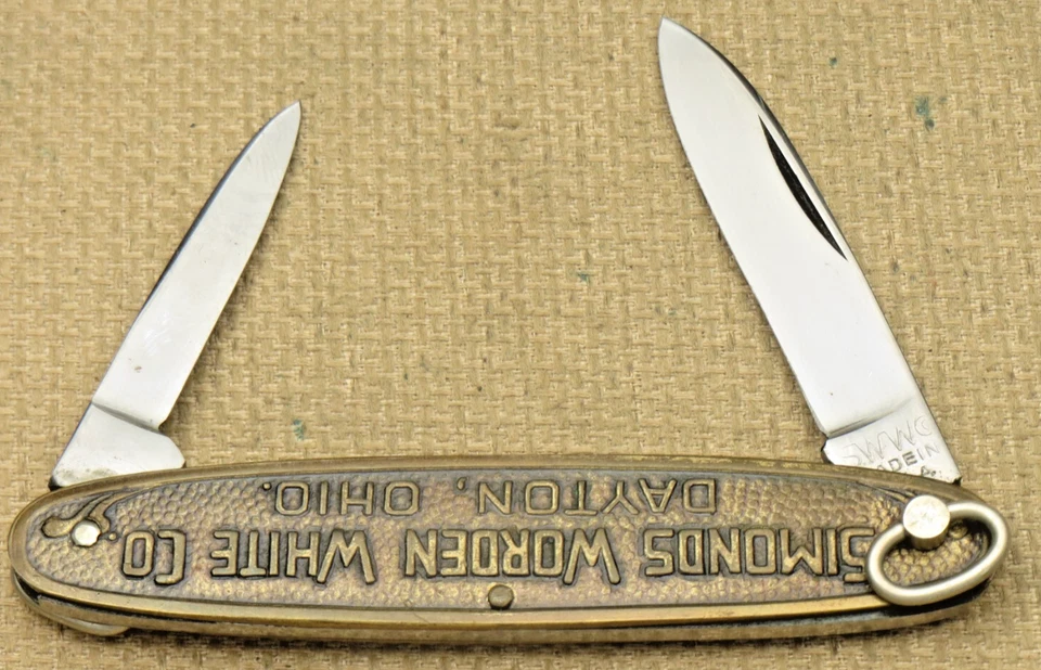 Navaja antigua vintage RARA "Abridor de anillos" SIMONDS BEEN BLANCA - sin usar N como nueva Foto 2 de 4