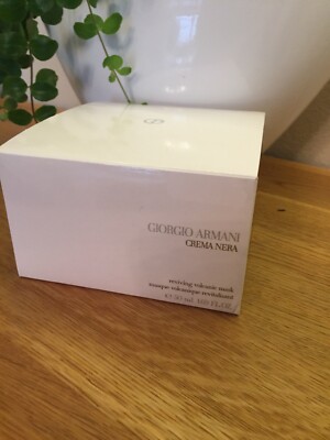 Giorgio Armani Crema Nera Reviving Volcanic Mask mit Pinsel NEU 50 ml NP 285 EUR