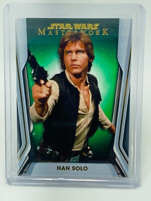 Topps Star Wars Masterwork Han Solo Green #89/99 | eBay