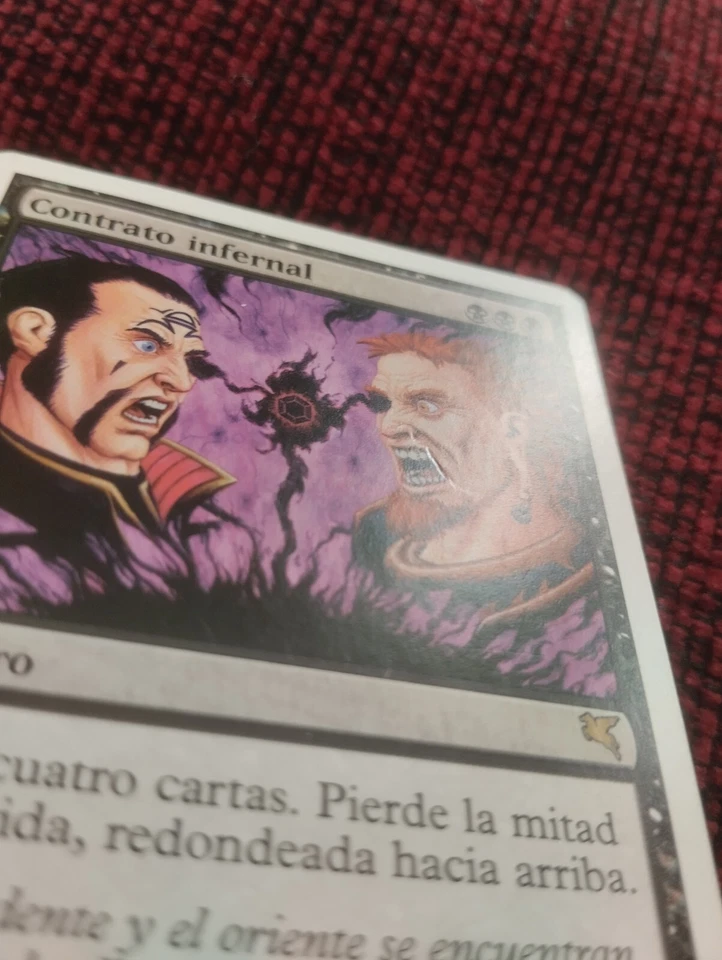 MTG Infernal Contract (Contrato infernal) VERY RARE SPANISH MP Salvat-Hachette - Image 3 of 4