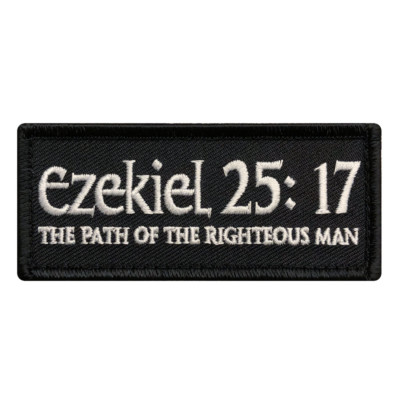 EZEKIEL 25:17 The Path of the Righteous Man Hook Patch