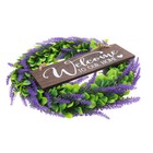  Spring Wreaths for Front Door Welcome Decor Hanging Garland Lavender Animal