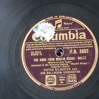 78rpm VICTOR SYLVESTER song from moulin rouge / mother nature & father time