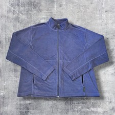 Eddie Bauer XL Blue Full Zip Outdoor Hiking Walking Fleece Jacket