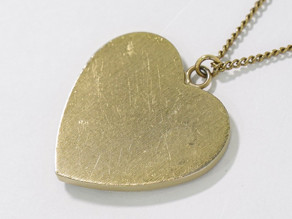 CHANEL Mademoiselle ハート ネックレス CHANEL CC Heart Mademoiselle Chanel Motif Faux Pearl Gold Plated