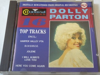 DOLLY PARTON 16 top tracks (diamond) NM/VG+ (CD Album, Country, RCA)