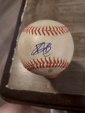 ROLDY BRITO AUTOGRAPHED BASEBALL ON USED ARIZONA LEAGUE BALL. ROCKIES.LIST2.