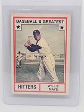 1982 TCMA Baseball's Greatest - Hitters Willie Mays #1982-6 White Back HOF