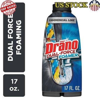 Foaming Drain Clog Remover Pipes Garbage Disposals Septic Safe 17 fl oz New