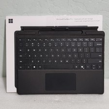 Microsoft Surface Pro Keyboard with Pen Storage Black - Model 1864, 8,9,10 11th