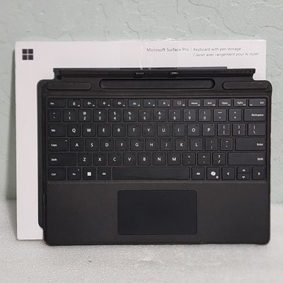 Microsoft Surface Pro Keyboard with Pen Storage Black - Model 1864, 8,9,10 11th