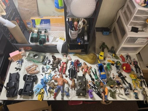 Vintage Action Action Figures And Toys Parts Lot MOTU Starwars And More L