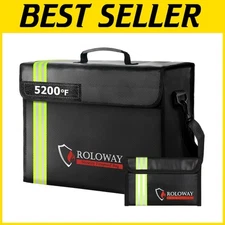 Premium Fireproof Bag Set - 10-Layer Protection for Documents and Cash - 17 x 12