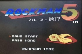 Capcom Rockman 5 Blues' Trap  Software Famicom NES