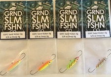 (4ct)Grand Slam Fishing Company 3/8 Oz Elk Rapids Sandkicker Jig Assortment #1