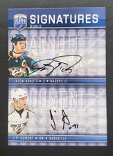2008-09 Be A Player Jason Arnott/J.P. Dumont Dual Auto S2-AD Nashville Predators