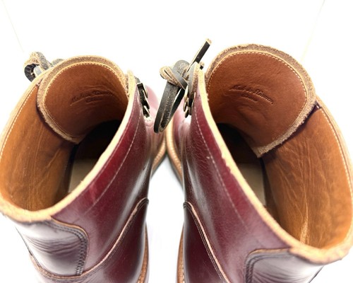 Botas de cuero con cordones Grant Stone Diesel para hombre 8D carmesí Chromexcel - Imagen 10 de 11