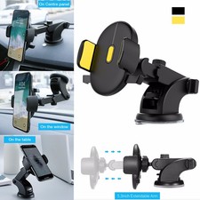 Car Phone Holder Dashboard Mount-Long Arm Telescopic Suction Cup