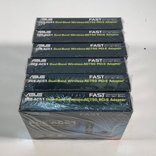 ASUS PCE-AC51 Wireless AC750 Dual Band PCI-E Express Adapter Lot of 6 Sealed