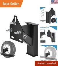 Stake Pocket Spare Tire Carrier Mount, 3-Nuts Design Trailer Bracket Heavy Du...