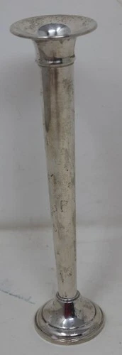 Vintage 7.25" Bud Trumpet Vase Reed & Barton Sterling Silver Weighted Base #607