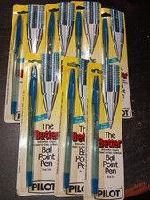 Vintage 8 Pilot Better Ball Point Pens BLUE Ink Fine Point BP 178 NOS Japan