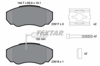 Textar Bremsbelagsatz, Scheibenbremse 2391701 FüR CitroËN Passend FüR Fiat