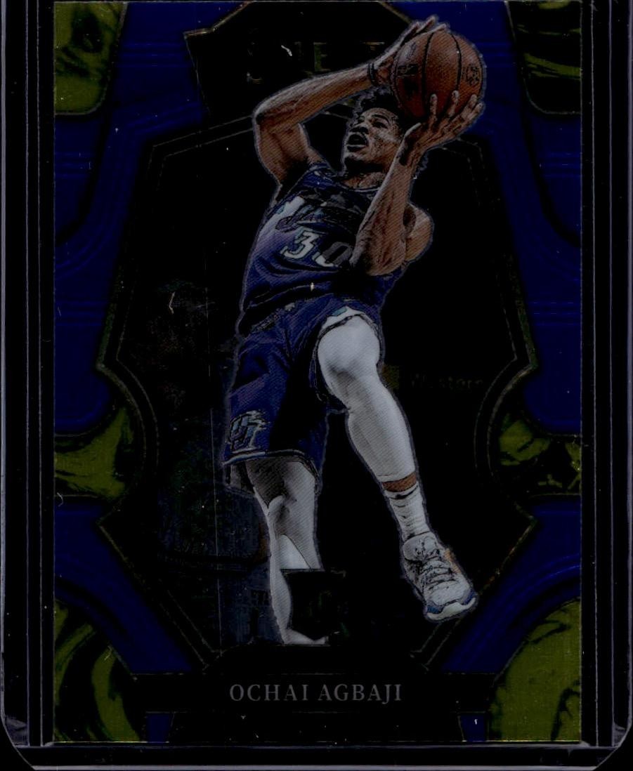 2022-23 Panini Select #199 Ochai Agbaji RC Blue Prizms
