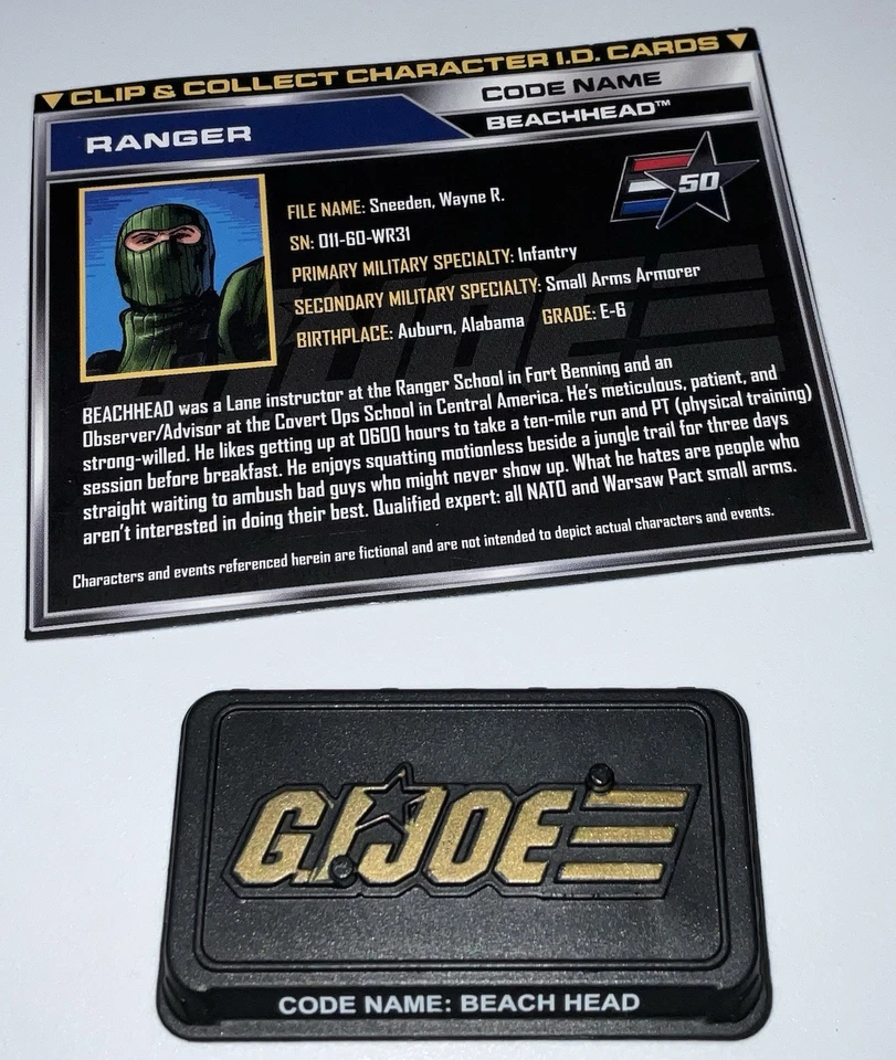 GI Joe BEACHHEAD 3.75" Figure Ranger The Viper's Pit 50th Anniversary Cobra TRU - Image 2 of 4