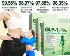GLP-1 8-in-1 Slim & Healthy Oral Solution,Advanced GLP-1 Supplement Liquid Drops