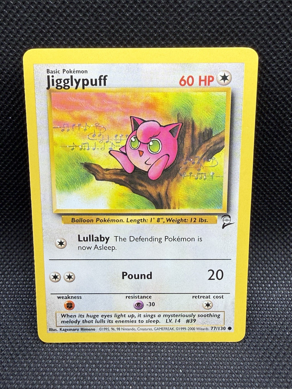 Pokémon TCG Jigglypuff Base Set 2 77/130 WOTC M/NM