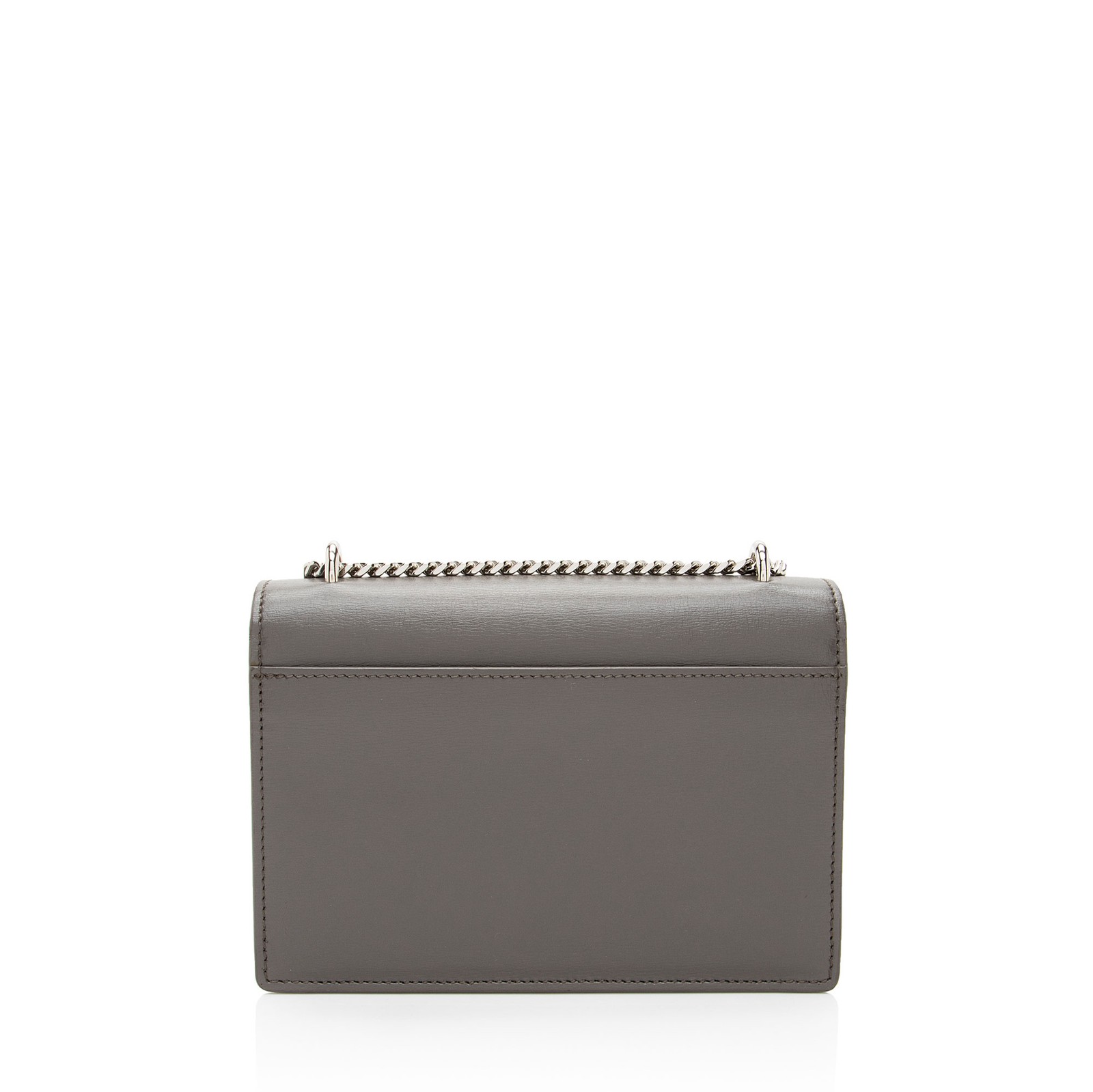 Saint Laurent Mini portafoglio in pelle di vitello monogramma tramonto su borsa a catena