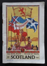 Tourist brochure 1937 SCOTLAND Scotland Mac Braynes tourism leaflet