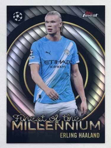 Erling Haaland 2025-26 Topps Finest UEFA Finest Of The Millennium #FM-7 Soccer