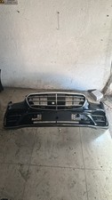 MERCEDES S CLASS W223 AMG LINE COMPLETE FRONT BUMPER 2020-2025 BLACK