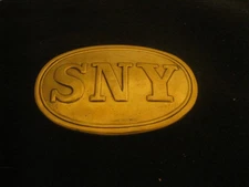 Civil War Reenactment Reproduction SNY Brass Belt Buckle