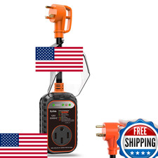 EyGde 30 Amp to 50 Amp RV Adapter with Surge Protector - Upgraded NEMA TT-30P Ma