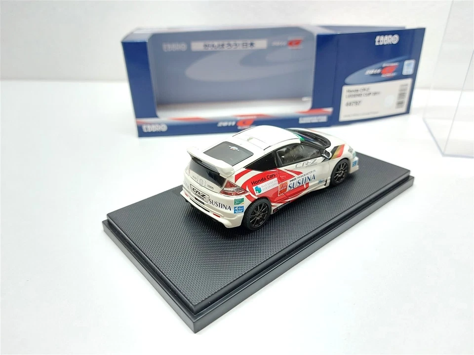 Honda CR-Z Bianco Legend Cup 2011 - 1/43 Ebbro art. 44797 - Immagine 3 di 4