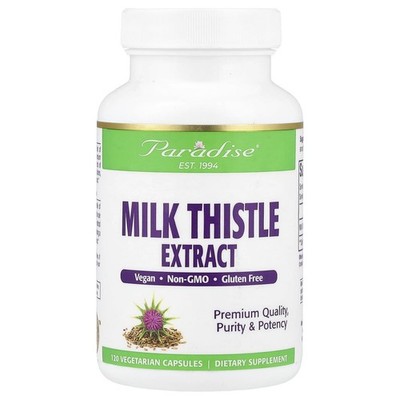 Paradise Herbs, Milk Thistle Extract, Mariendistelextrakt, 120 Kapseln