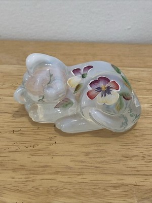 French Opal Sleeping Kitty ~ Messenger Exclusive 2004 By Lynn Fenton #2225