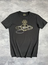 Vivienne Westwood Anglomania T-Shirt Black Orb Big Logo Mens Size L