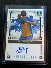 2025 Panini Impeccable Jose Perdomo Indelible Ink Auto /25 Atlanta Braves